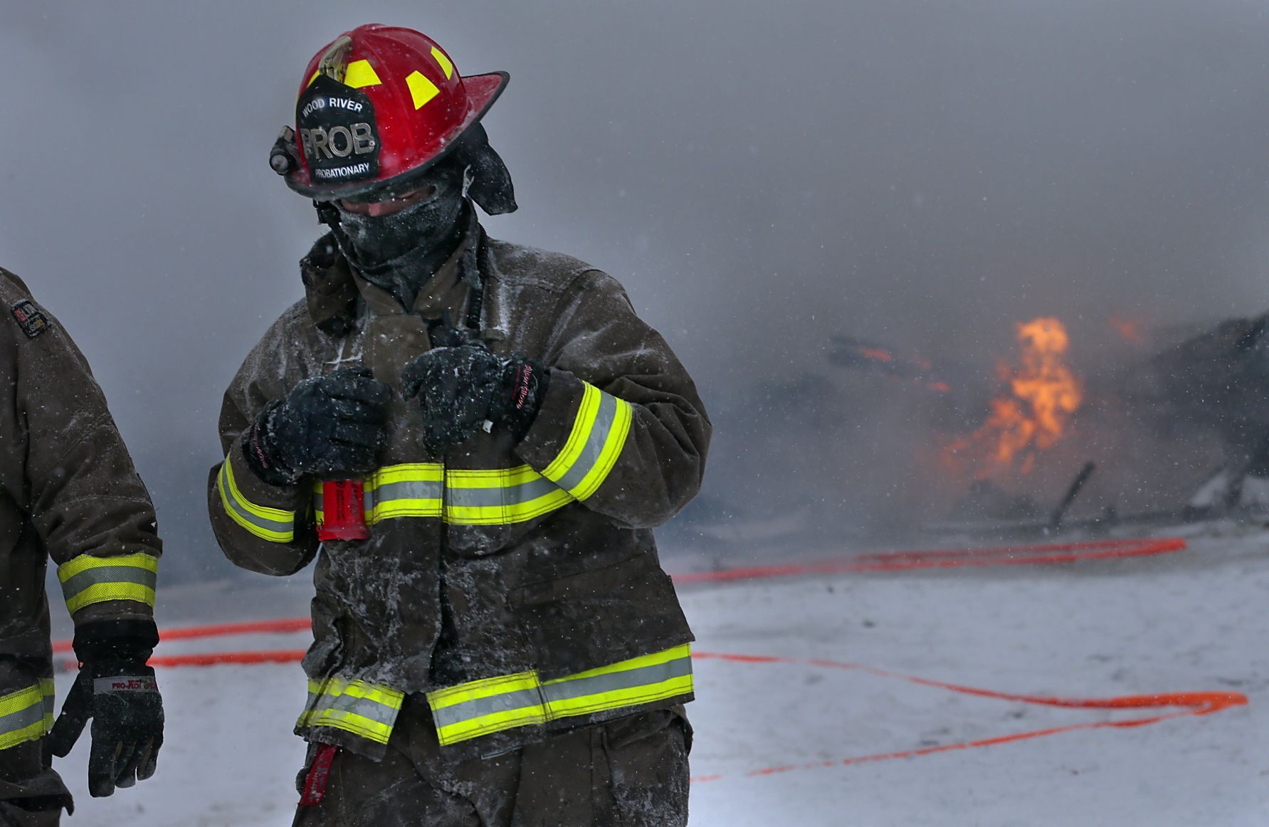 Edwardsville lumber yard burns
